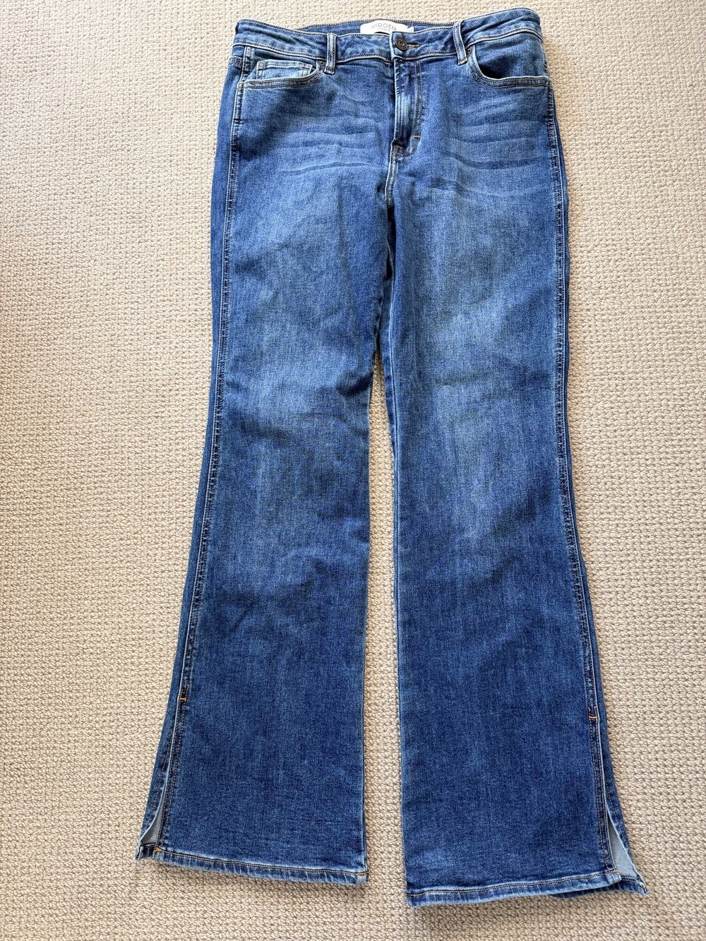 Hidden Jeans Dark Wash Ryan High Rise Bootcut Side Slit Jeans Dark Wash Size 30